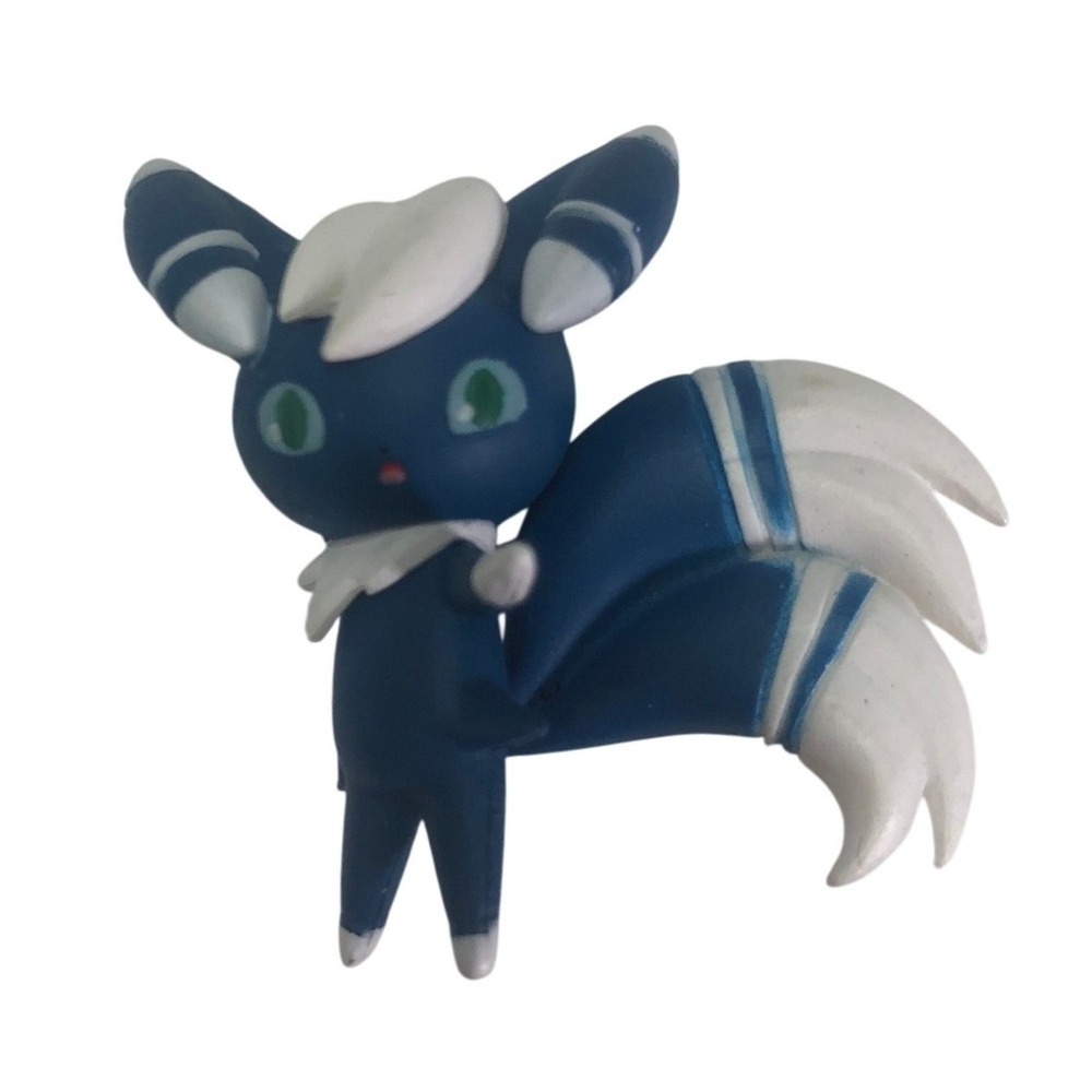 Pokemon Meowstic Male Figure Blue White Psychic Type Gen 6 Mini Toy 1.5 Inch